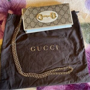 Gucci 1955 horse bit wallet Crossbody with Gucci dust cover. Never used.